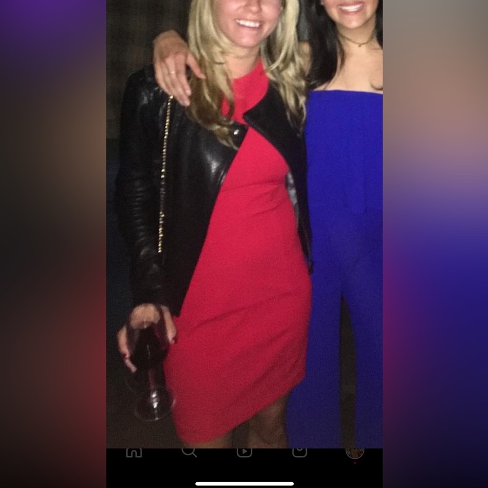 Perfect red mini Alexander wang that can be dressed up or down